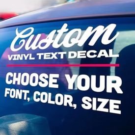 text car decal